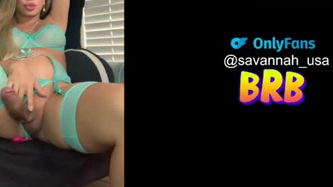 Snapshot of savannah_ts chatting on May 12, 7:38 am Onlyfans Savannah usa online show from May 12, 7:38 am