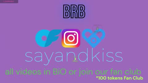 Say and kiss online show from March 25, 2:12 pm