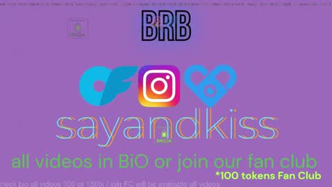 Snapshot of say_and_kiss chatting on April 28, 4:34 pm Say and kiss online show from April 28, 4:34 pm