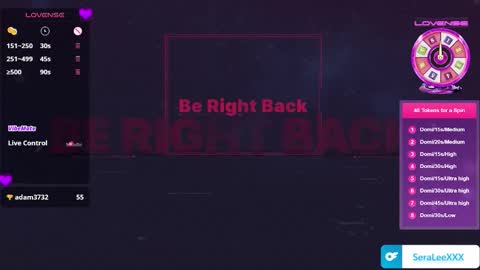 SeraLeeXXX online show from November 13, 6:18 pm