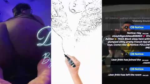 Sissyblkgoddess online show from July 19, 8:01 pm