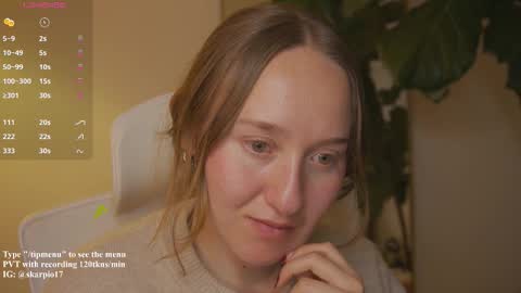 Snapshot of skarpio17 chatting on November 28, 1:19 am Im Scarlett ONLINE 5pm-10pm NYC time online show from November 28, 1:19 am