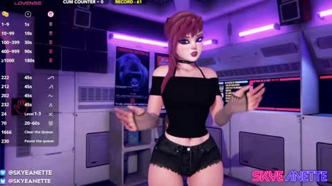 SkyeAnette online show from April 11, 1:10 am