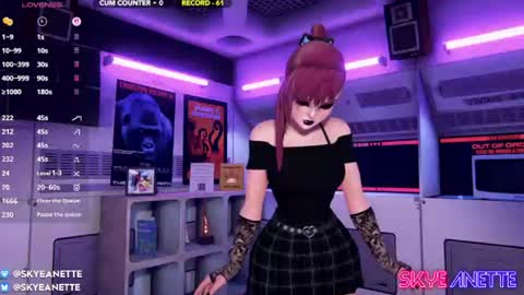 Snapshot of skyeanette chatting on June 19, 1:10 am SkyeAnette online show from June 19, 1:10 am