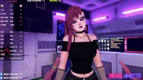Snapshot of skyeanette chatting on July 24, 1:14 am SkyeAnette online show from July 24, 1:14 am