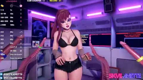 Snapshot of skyeanette chatting on July 27, 1:23 am SkyeAnette online show from July 27, 1:23 am