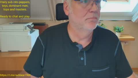 Snapshot of subbear1968 chatting on June 23, 11:30 am subbear1968 online show from June 23, 11:30 am