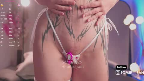 Snapshot of tomie_san chatting on March 26, 11:05 am Tomie online show from March 26, 11:05 am