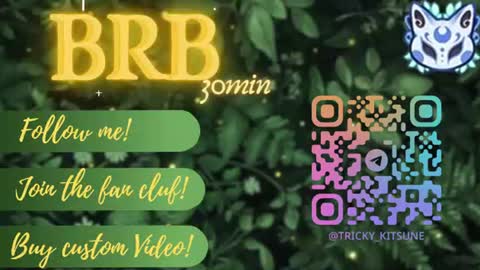 trickykitsune online show from July 27, 3:30 pm