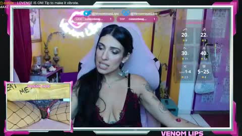 VenomLips online show from February 19, 1:18 pm