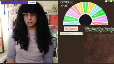 Snapshot of violentlycurly chatting on January 29, 11:14 pm Curly the Coin Operated Toy online show from January 29, 11:14 pm