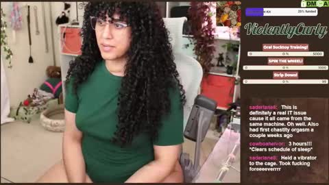 Snapshot of violentlycurly chatting on October 21, 10:21 pm Curly the Coin Operated Toy online show from October 21, 10:21 pm