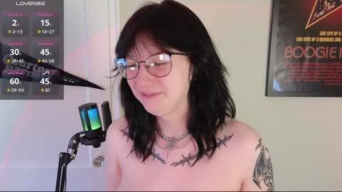 Snapshot of violetwinter666 chatting on December 29, 3:24 pm Violet Winter  indie sleaze goth girl next door online show from December 29, 3:24 pm