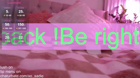 Snapshot of xo_sadie chatting on February 5, 8:32 am Xo Sadie online show from February 5, 8:32 am