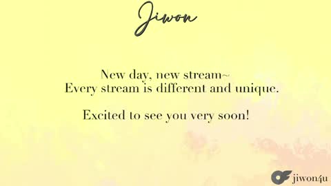 J i w o n   online show from June 7, 7:17 pm
