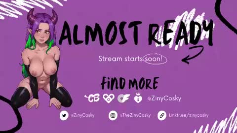 Snapshot of ziny_cosky chatting on June 13, 3:04 am Ziny Cosky online show from June 13, 3:04 am