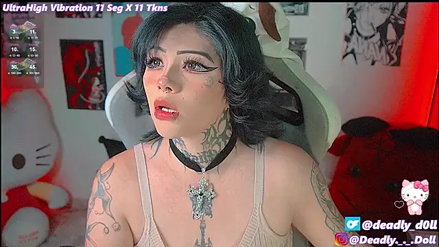 Snapshot of Deadly_Doll chatting on January 16, 11:06 pm Deadly Doll online show from January 16, 11:06 pm