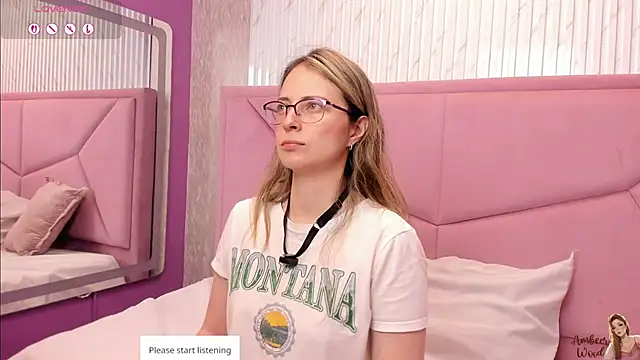 Snapshot of AmbeerWood_ chatting on February 25, 2:05 pm AmbeerWood online show from February 25, 2:05 pm