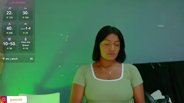  Gretta online show from October 1, 7:20 pm