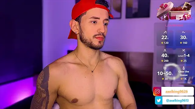 Snapshot of AxelKing1326 chatting on February 14, 12:29 am AxelKing1326 online show from February 14, 12:29 am