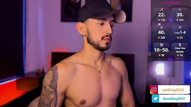 AxelKing1326 online show from April 9, 9:20 pm