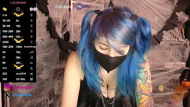 Snapshot of _Satsuki_ chatting on October 29, 4:42 pm Satsuki online show from October 29, 4:42 pm