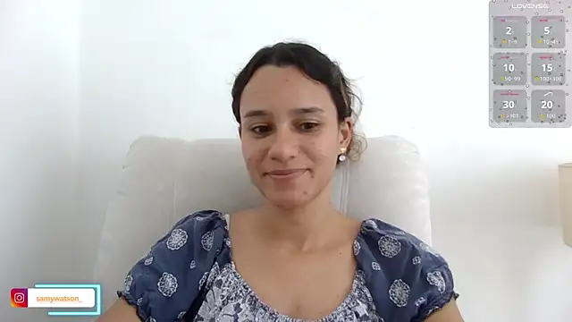 Snapshot of SamanthaWatson chatting on June 25, 8:13 pm SamanthaWatson online show from June 25, 8:13 pm