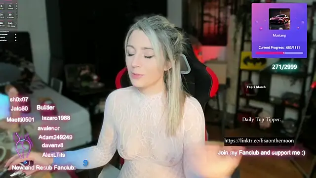 Snapshot of Lisaonthemoon chatting on March 2, 9:11 pm Lisaonthemoon online show from March 2, 9:11 pm