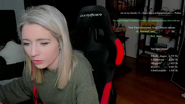 Lisaonthemoon online show from January 18, 8:56 pm