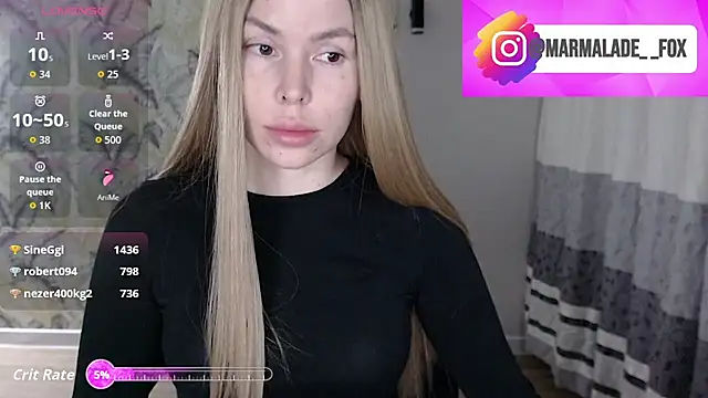 Marmalade Fox online show from April 8, 3:34 pm