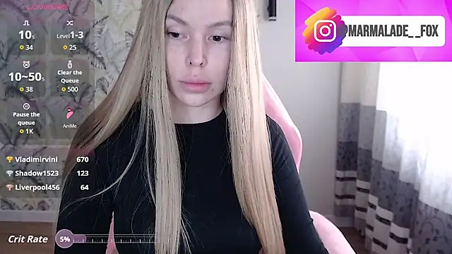 Marmalade Fox online show from April 18, 4:16 am