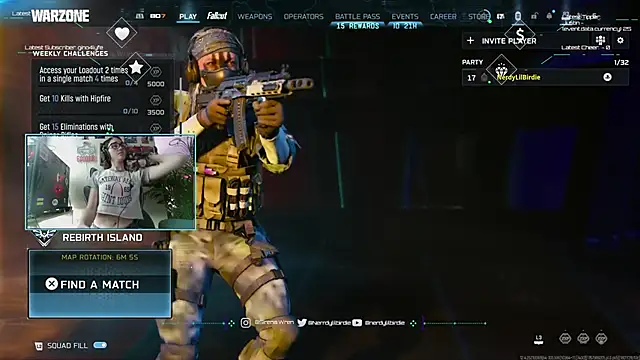 Snapshot of Nerdylilbirdie chatting on January 9, 8:54 pm Nerdylilbirdie online show from January 9, 8:54 pm