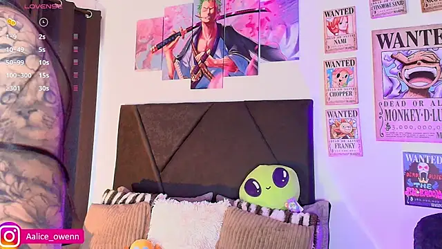 Aliceowenn online show from February 10, 9:08 pm