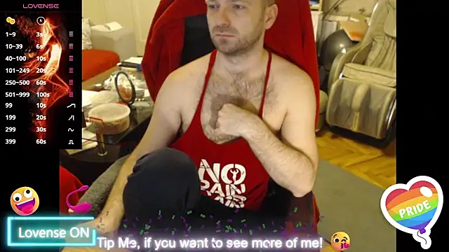 RealManHaveHairy online show from February 23, 6:01 pm