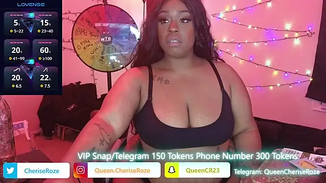 Snapshot of cheriserozequeen chatting on December 17, 1:18 am cheriserozequeen online show from December 17, 1:18 am