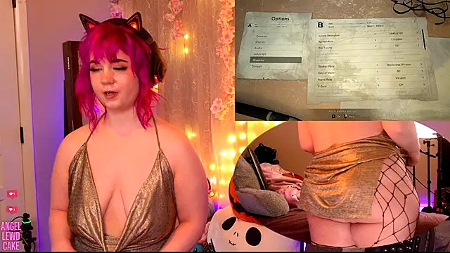 Snapshot of Angel-Lewd-Cake chatting on September 20, 8:04 am Angel-Lewd-Cake online show from September 20, 8:04 am