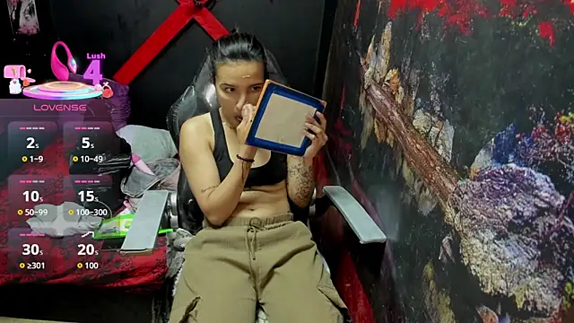 Snapshot of Yaumiko chatting on November 6, 11:44 am Yaumiko online show from November 6, 11:44 am