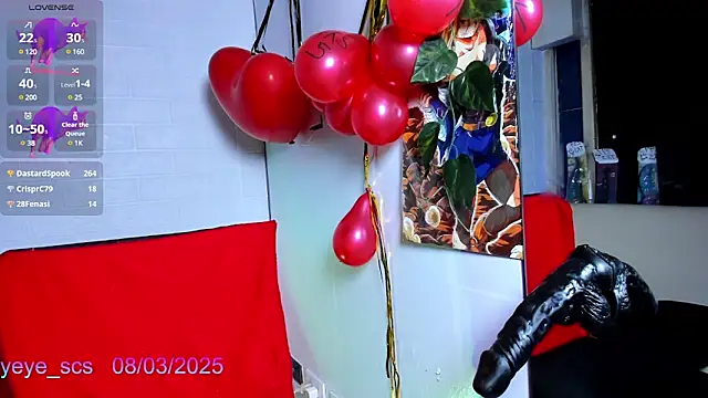 Snapshot of Yeye_scs chatting on March 8, 3:24 pm Yeye scs online show from March 8, 3:24 pm