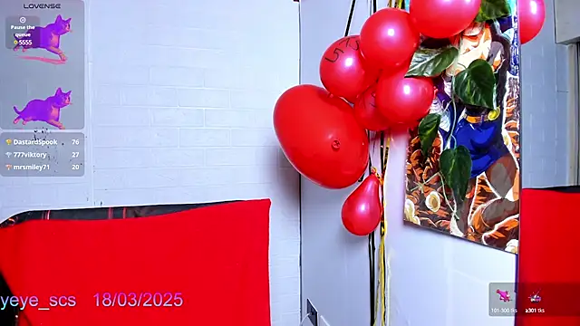 Snapshot of Yeye_scs chatting on March 18, 6:48 pm Yeye scs online show from March 18, 6:48 pm