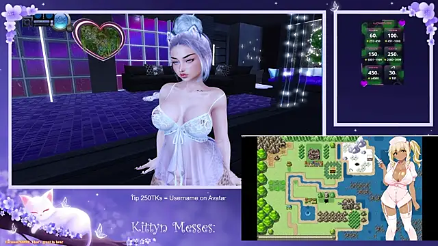 Snapshot of SassyKittyn chatting on February 14, 6:23 am SassyKittyn online show from February 14, 6:23 am