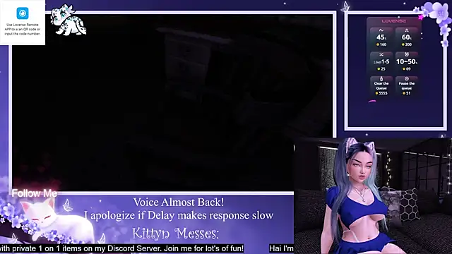 Snapshot of SassyKittyn chatting on October 22, 6:13 am SassyKittyn online show from October 22, 6:13 am