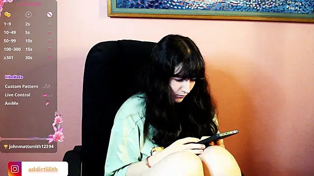 Snapshot of AddictCouple chatting on March 4, 1:55 am AddictCouple online show from March 4, 1:55 am