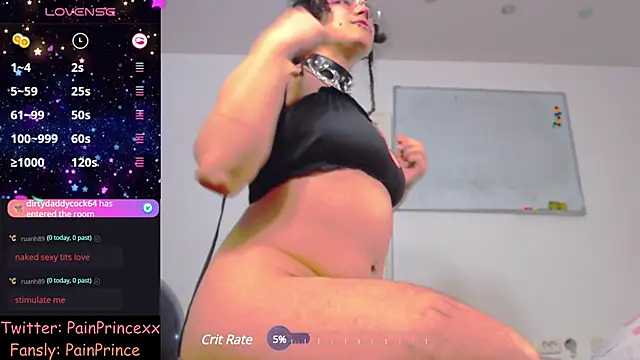 pain princee online show from December 10, 9:22 pm