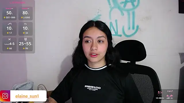 Snapshot of elaine_sun chatting on September 10, 9:59 pm elaine sun online show from September 10, 9:59 pm