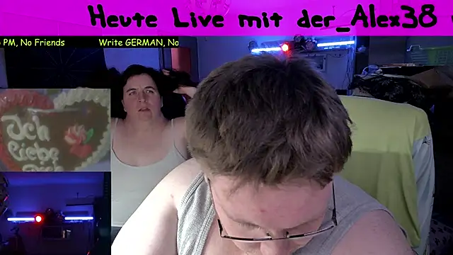 der alex38 online show from February 7, 7:59 pm