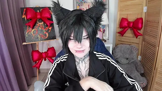 Snapshot of mekurisu chatting on February 18, 1:23 am mekurisu online show from February 18, 1:23 am