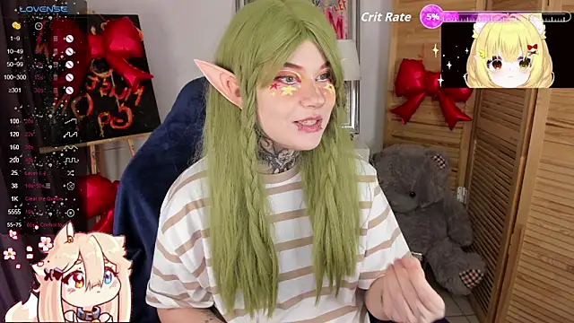 Snapshot of mekurisu chatting on February 22, 5:08 am mekurisu online show from February 22, 5:08 am