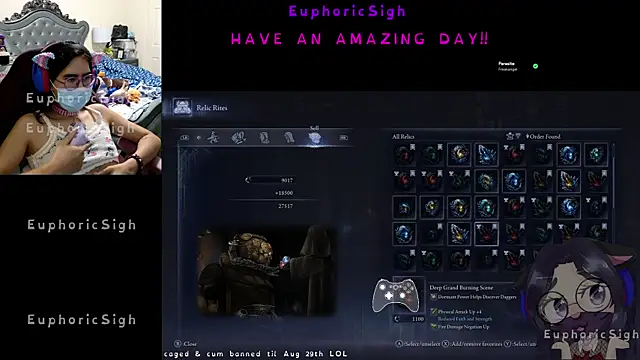 Snapshot of EuphoricSigh chatting on June 6, 3:22 am EuphoricSigh online show from June 6, 3:22 am