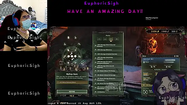 Snapshot of EuphoricSigh chatting on July 3, 2:51 am EuphoricSigh online show from July 3, 2:51 am
