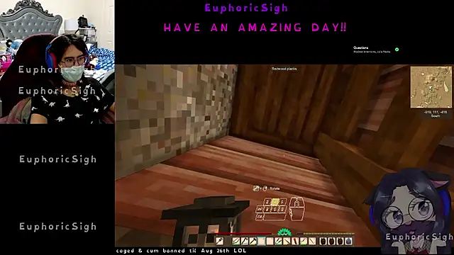 Snapshot of EuphoricSigh chatting on July 6, 7:38 am EuphoricSigh online show from July 6, 7:38 am